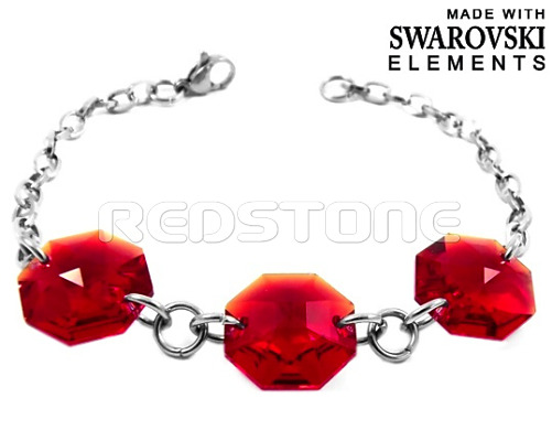 Náramok Swarovski Elements RED857