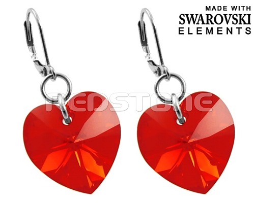 Náušnice Swarovski Elements RED833 