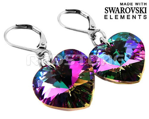 Náušnice Swarovski Elements RED867